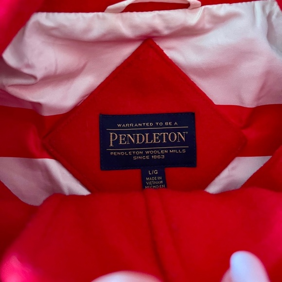 Pendleton Campbell Car Coat - Red - Hudson Bay inspired lining - Large - Picture 2 of 14